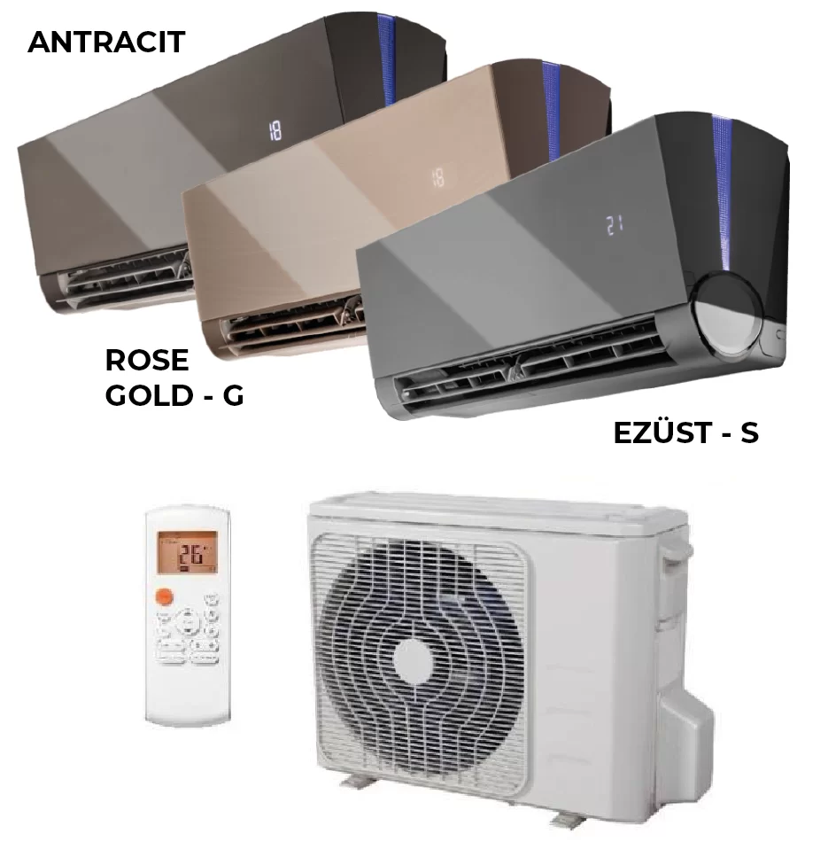Fisher Art – Design 3 színben 2,64 kW - Antracit